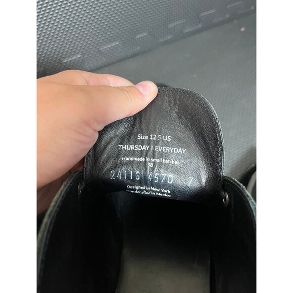 Thursday Boot Co. Everyday Black Leather Chukka Boots Handmade Men Size 12.5 - Picture 8 of 8